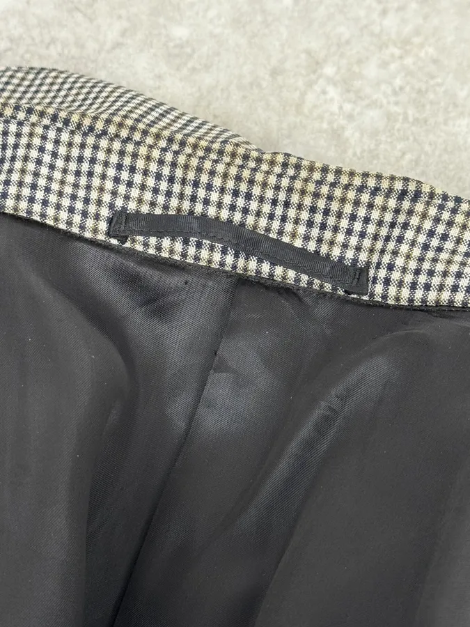 2010s Prada Checkered Classy Houndstooth Trench Coat - Image 11