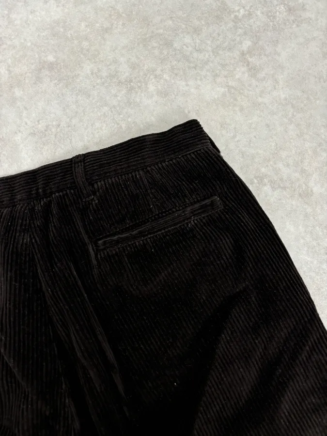 2010s Prada Dark Brown Cozy Velvet Pants - Image 8
