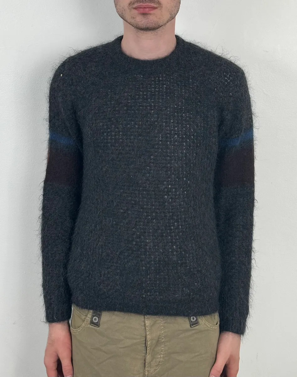 2010s Prada Grey Alpaca Cozy Sweater - Image 2