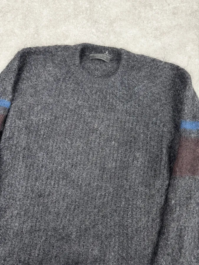 2010s Prada Grey Alpaca Cozy Sweater - Image 5