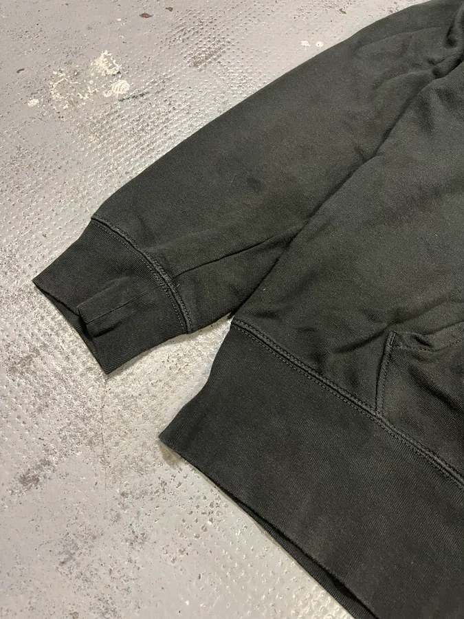 2010s Ralph Lauren American Distressed Flag Black Fadded Hoodie - Image 5
