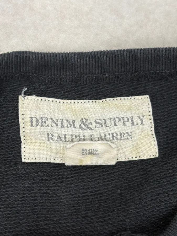 2010s Ralph Lauren Black Eagle USA Flag Sweater - Image 10