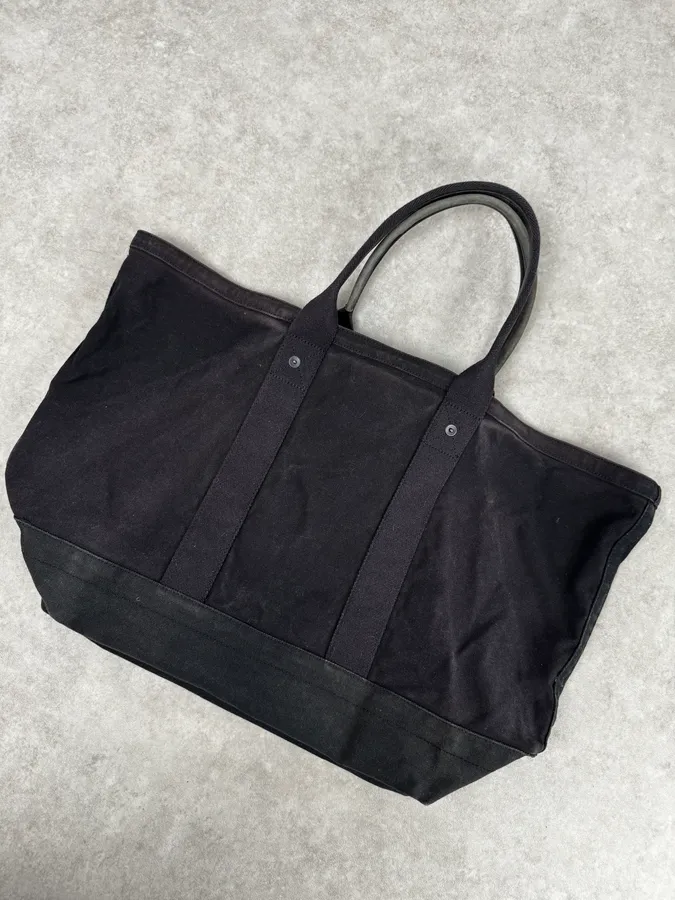 2010s Ralph Lauren Black USA Flag Patch Tote Bag - Image 6