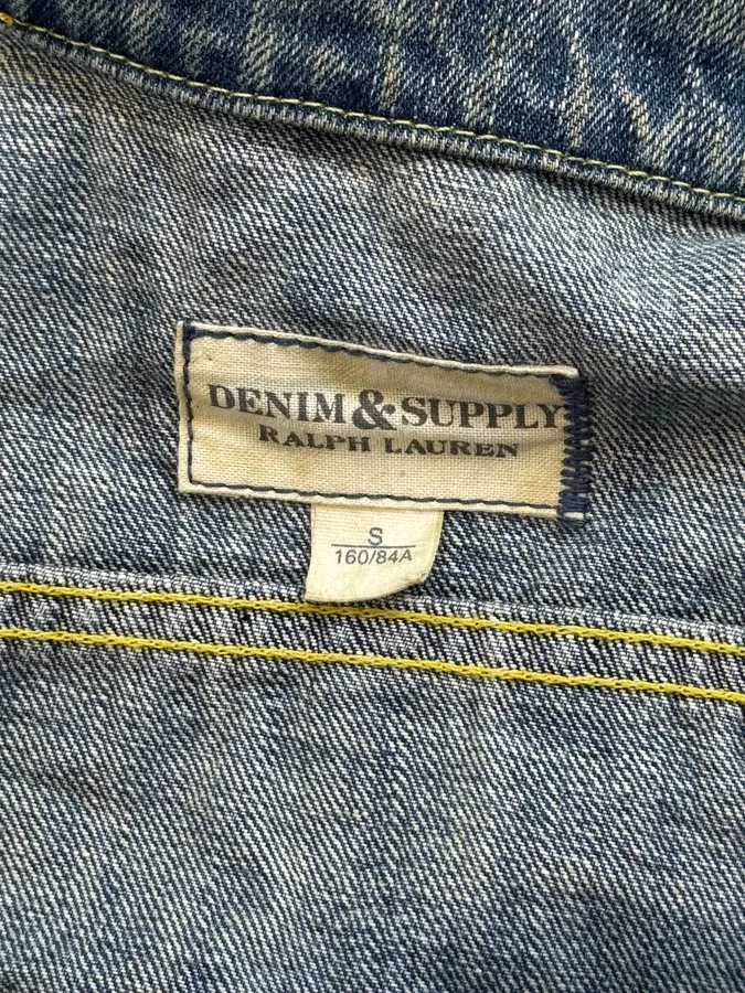 2010s Ralph Lauren Blue America Flag Denim Vest - Image 10
