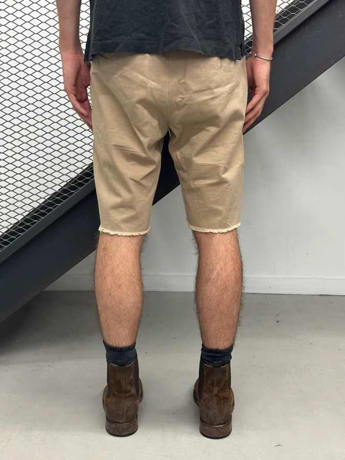 2010s Ralph Lauren Denim & Supply American Flag Distressed Beige Shorts - Image 3