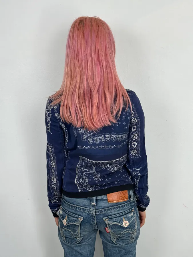 2010s Ralph Lauren Denim & Supply Bandana Patchwork Light Jacket - Image 3