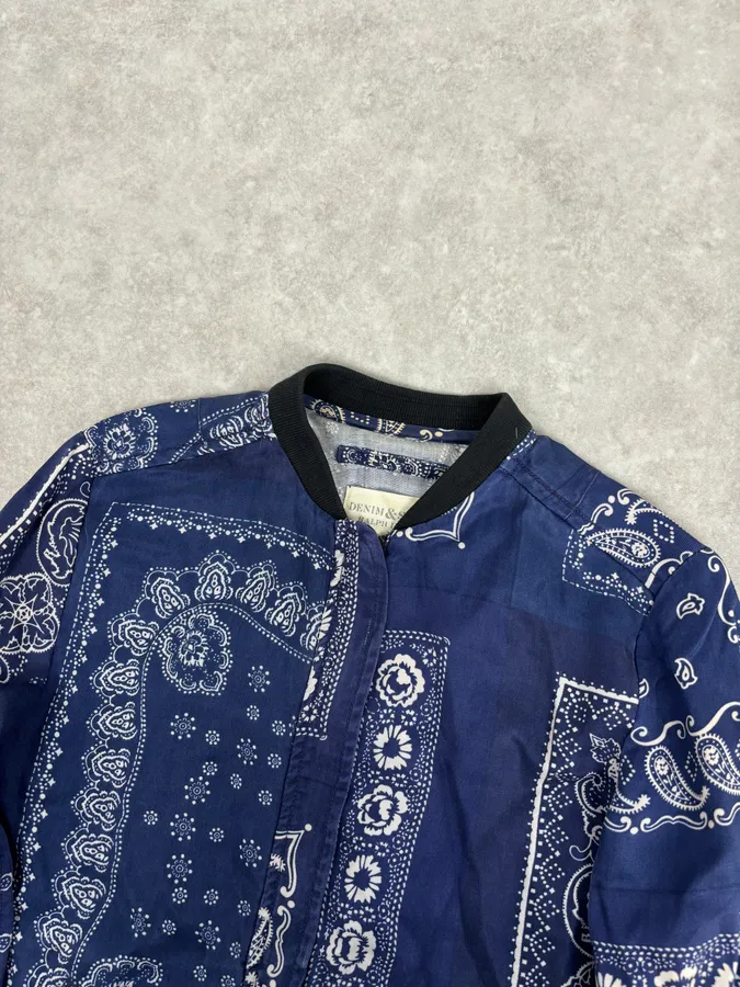 2010s Ralph Lauren Denim & Supply Bandana Patchwork Light Jacket - Image 4