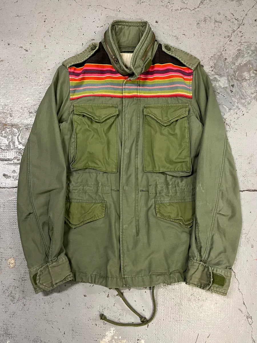 2010s Ralph Lauren Denim Supply Military Khaki Parka Cargo Jacket