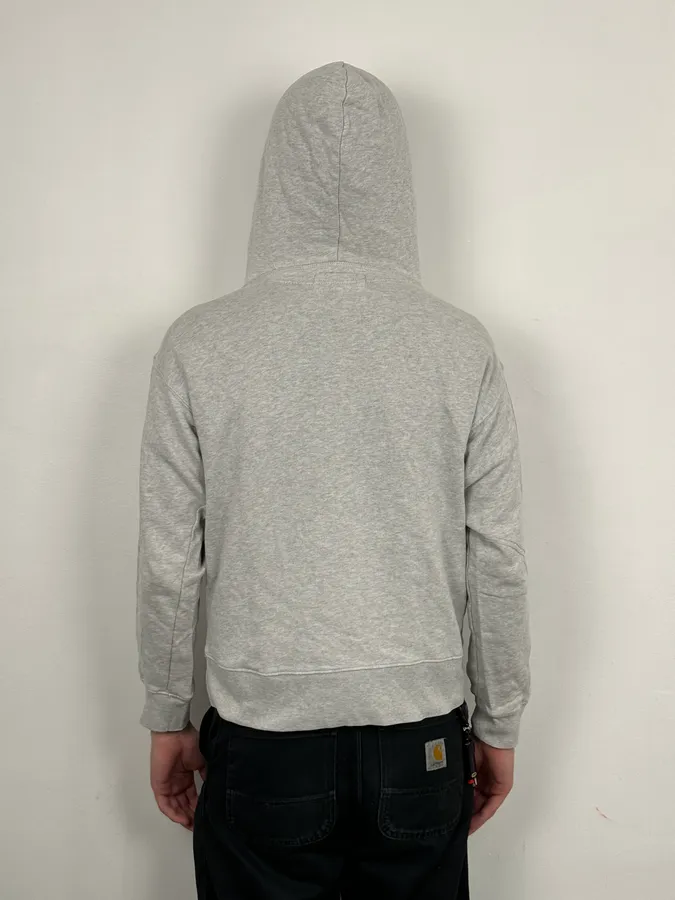 2010s Ralph Lauren Grey Distressed USA Flag Hoodie - Image 3