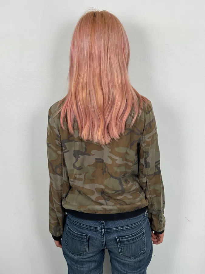 2010s Ralph Lauren Khaki Military Green Camo Light Jacket - Image 2