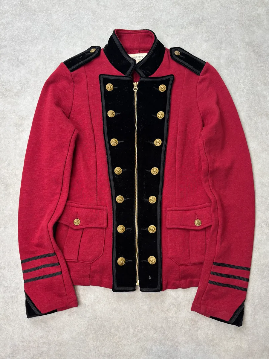 2010s Ralph Lauren Military Officer Red Jacket