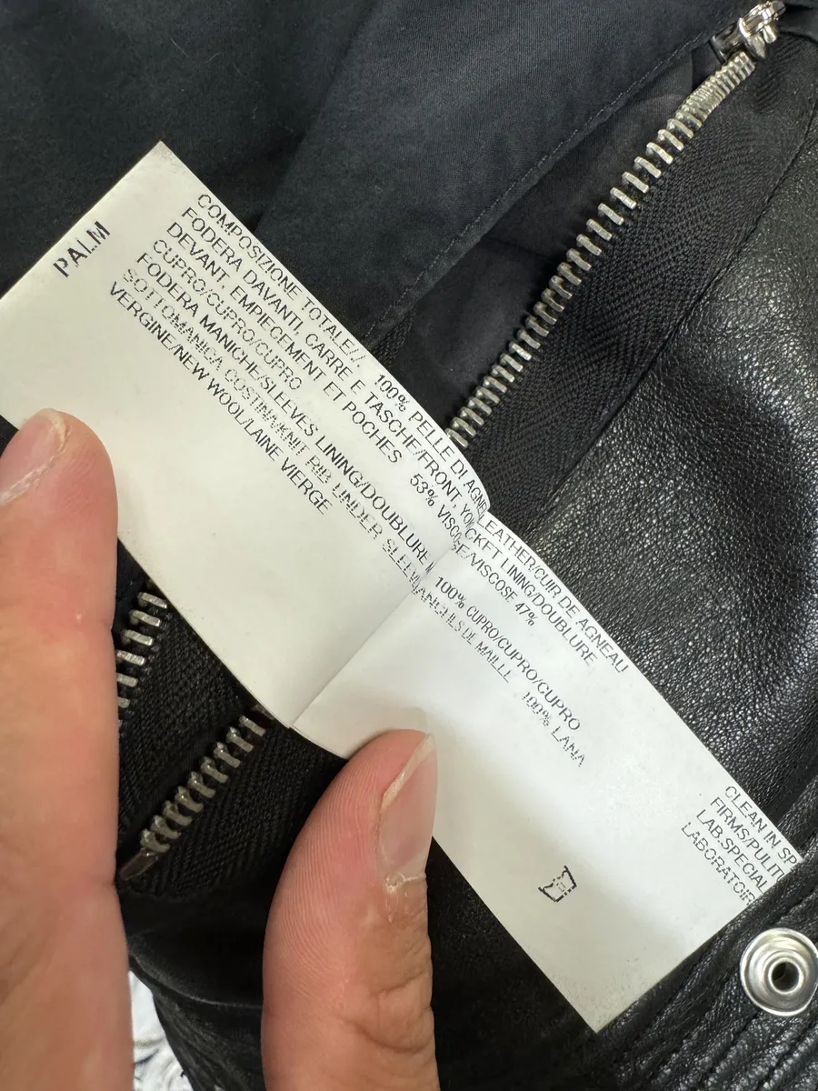 2010s Rick Owens Asymmetrical Avant-Garde Black Leather Jacket - Image 8