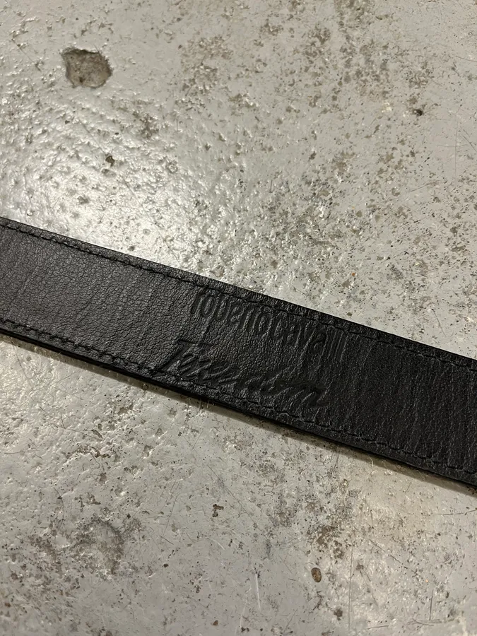 2010s Roberto Cavalli Fur Leather Belt - Image 8