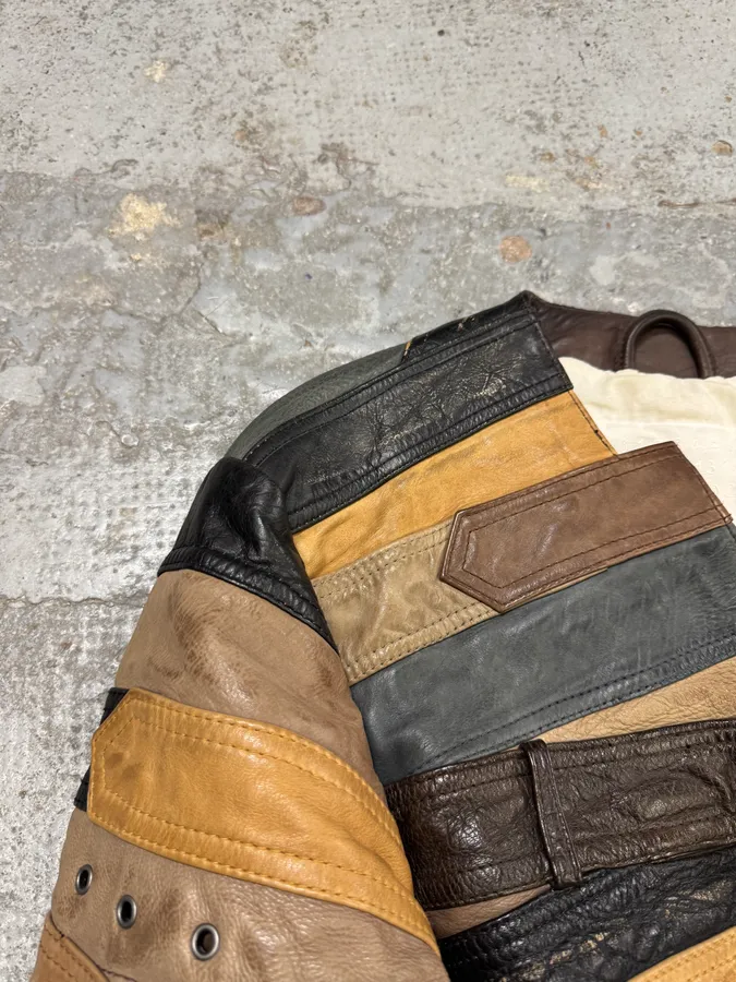 2012 Maison Margiela H&M Belt Leather Jacket - Image 8