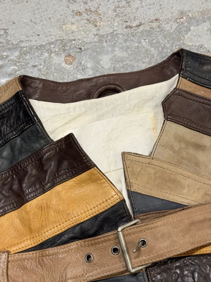 2012 Maison Margiela H&M Belt Leather Jacket - Image 7