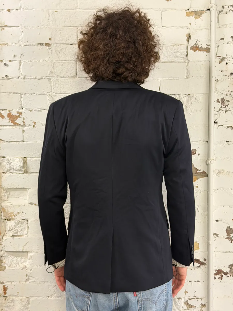 2012 Maison Margiela H&M Black Modern Blazer Jacket - Image 2