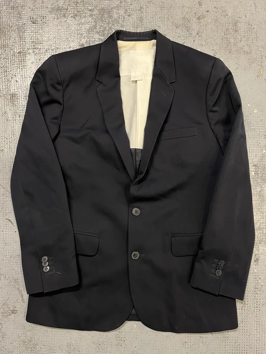 2012 Maison Margiela H&M Black Modern Blazer Jacket - Image 3