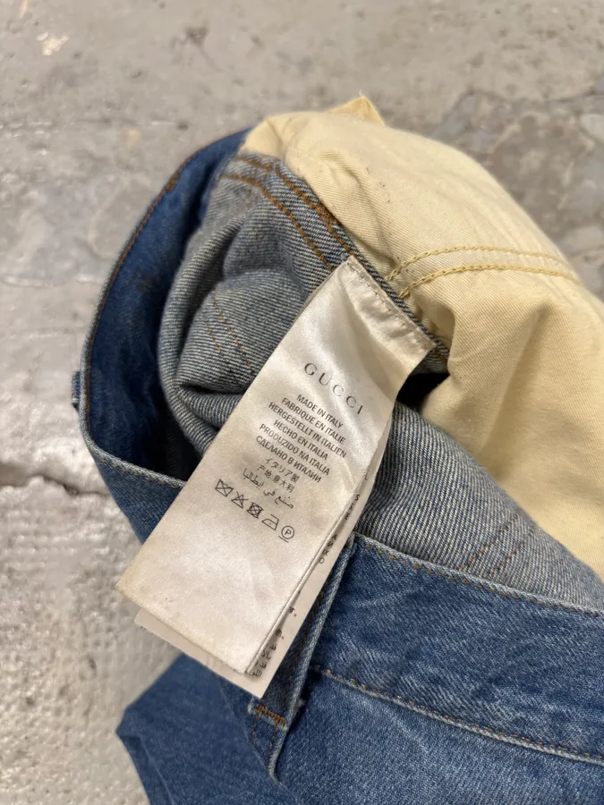 2016 Gucci Snake Emboired Denim Jeans - Image 10