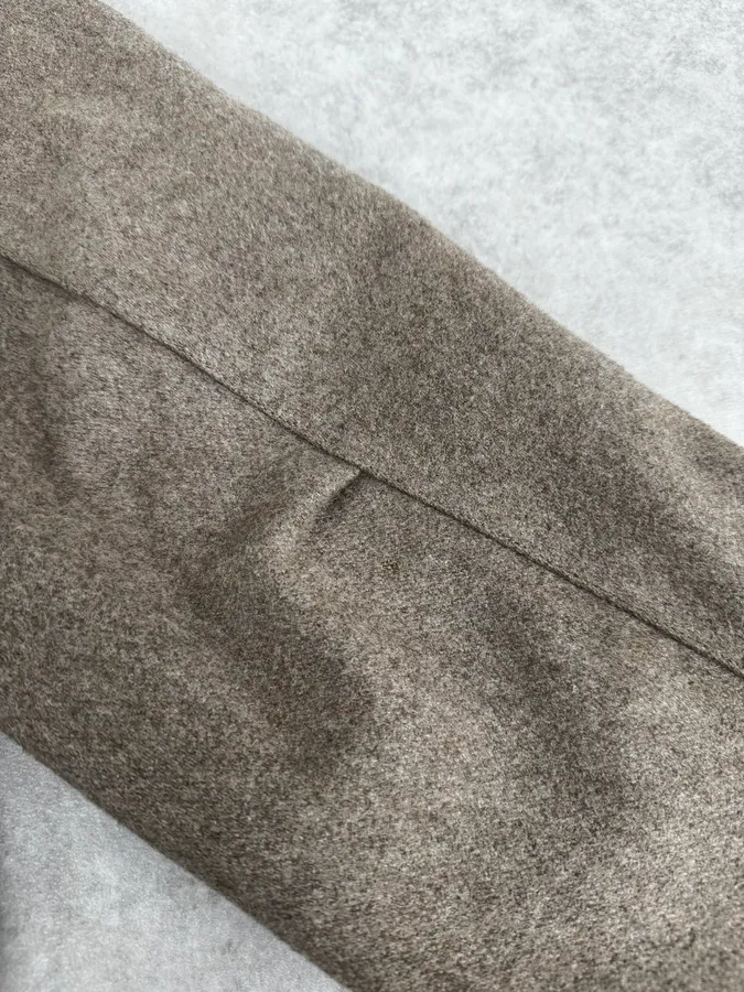 A.P.C. Beige Classy Wool Bomber Jacket - Image 9