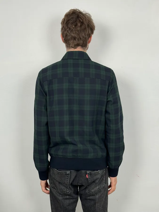 A.P.C College Tartan Navy & Green Jacket - Image 3