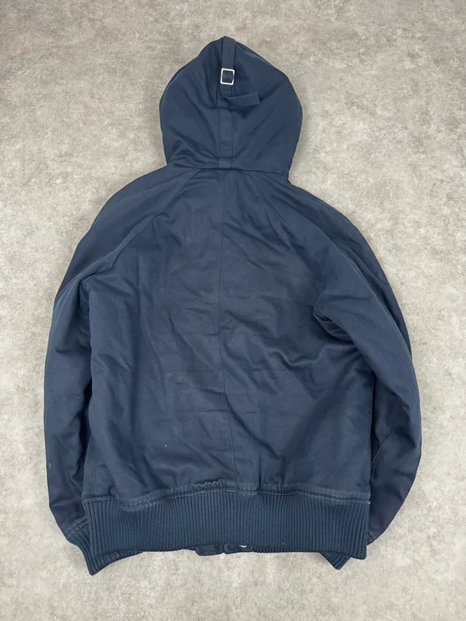 A.P.C. Navy Aviator Fur Hooded Bomber Jacket - Image 5