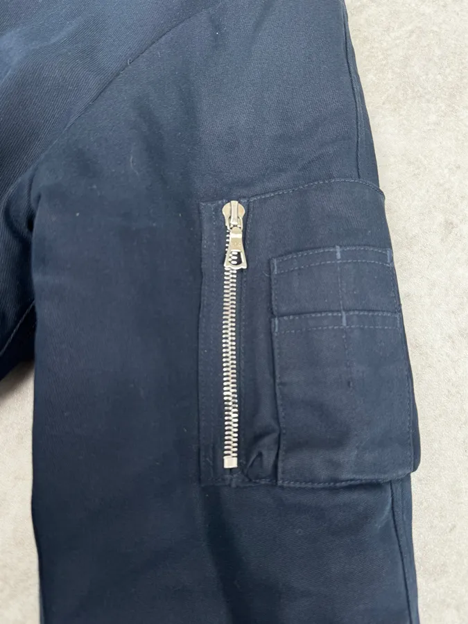 A.P.C. Navy Aviator Fur Hooded Bomber Jacket - Image 9