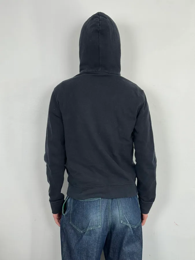 A.P.C. Navy Minimalist Zip-up Hoodie - Image 3