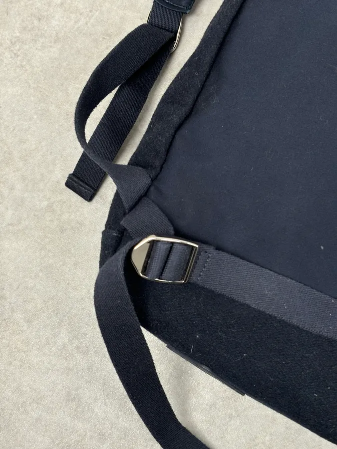 A.P.C. Navy Wool Classy Backpack - Image 12