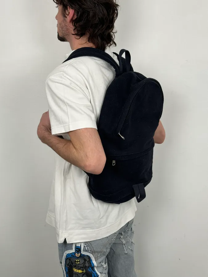 A.P.C. Navy Wool Classy Backpack - Image 2