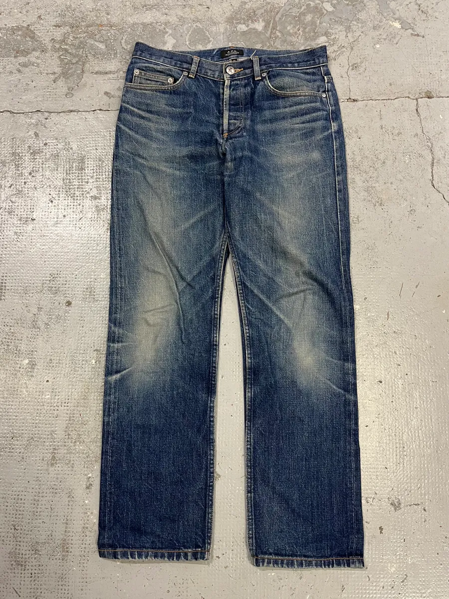 A.P.C. New Standard Faded Navy Denim Jeans - Image 5