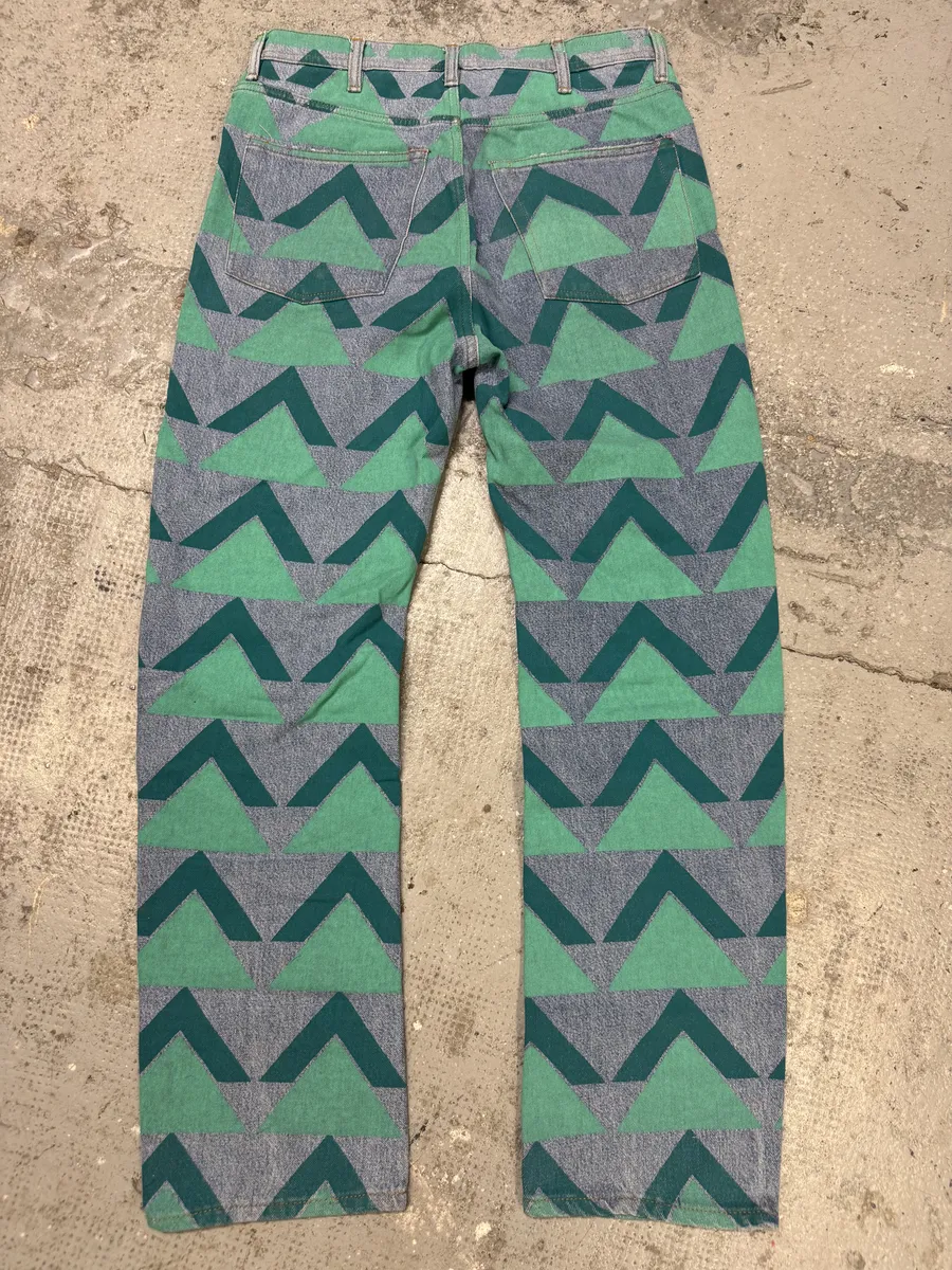 Acne Studios Bla Konst Land Print Denim Jeans - Image 4