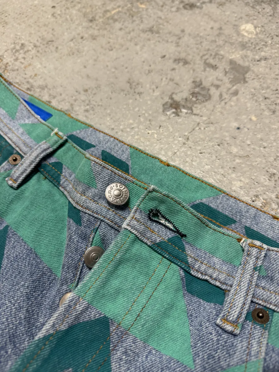 Acne Studios Bla Konst Land Print Denim Jeans - Image 9