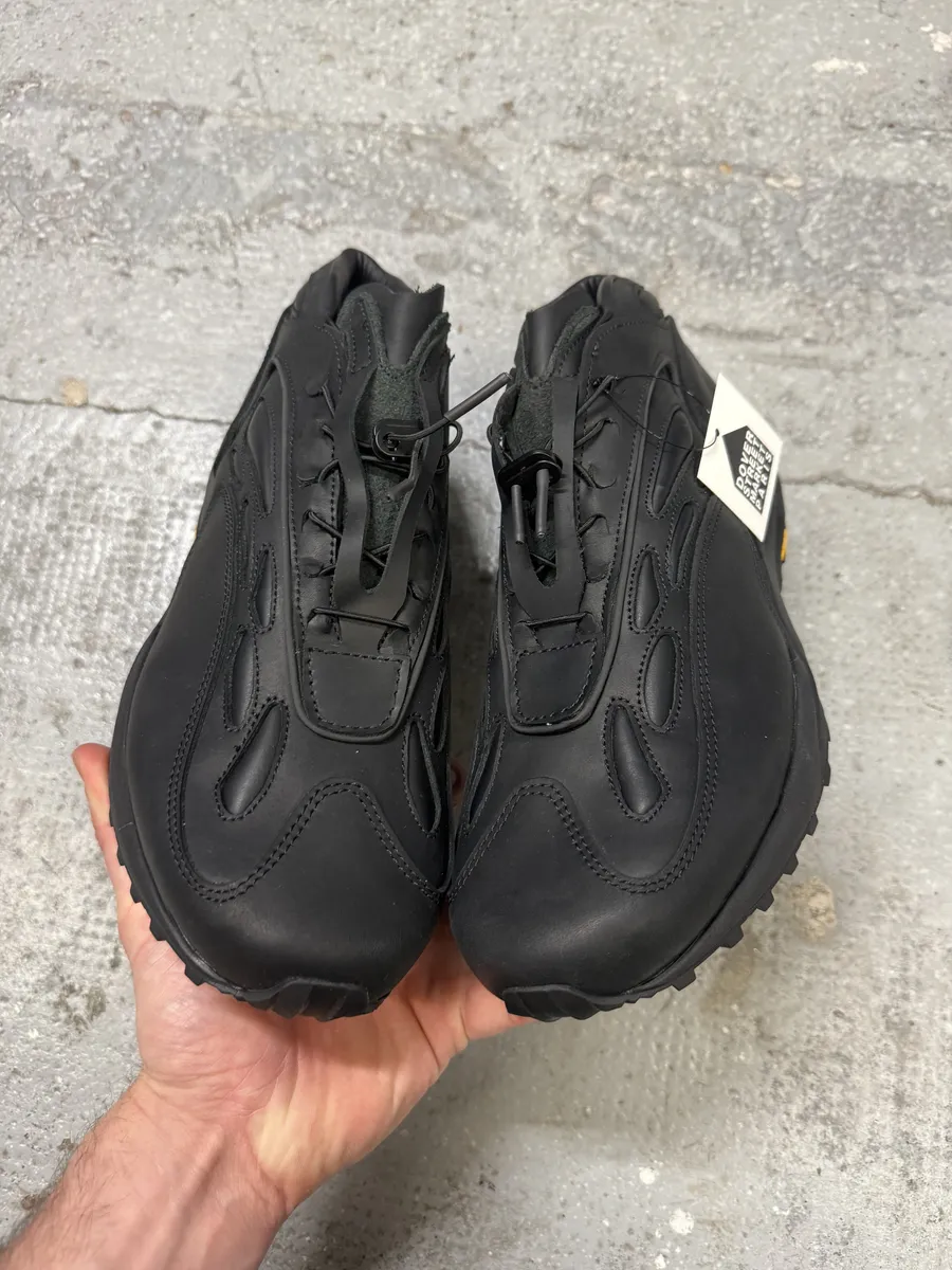Akmé Black Akme Military Vibram Horse Leather Sneakers - Image 4