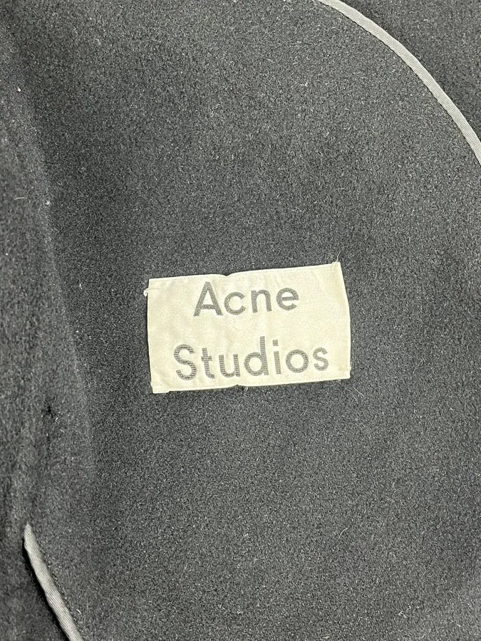 Acne Studios Black Charlie Wool Long Jacket - Image 9