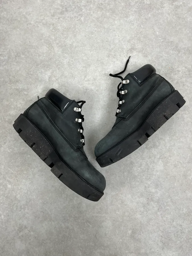 Acne Studios Black Leather Daily Mountain Boots - Image 7