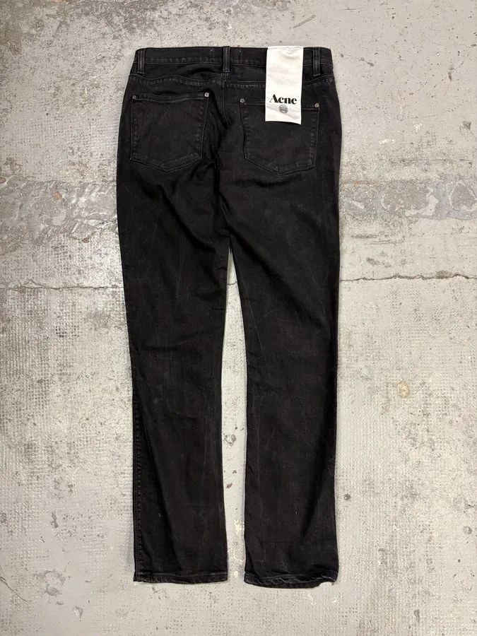 Acne Studios Black Slim Denim Jeans - Image 6