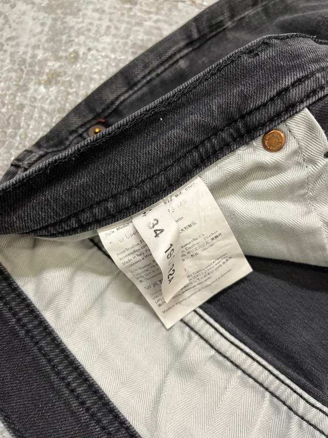 Acne Studios Black Slim Rock Denim Jeans - Image 12