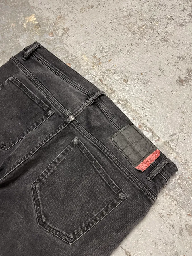 Acne Studios Black Slim Rock Denim Jeans - Image 9