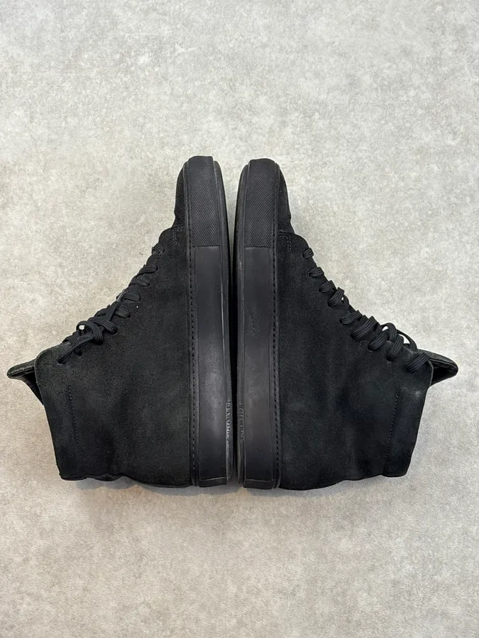 Acne Studios Black Suede High Leather Sneakers - Image 5