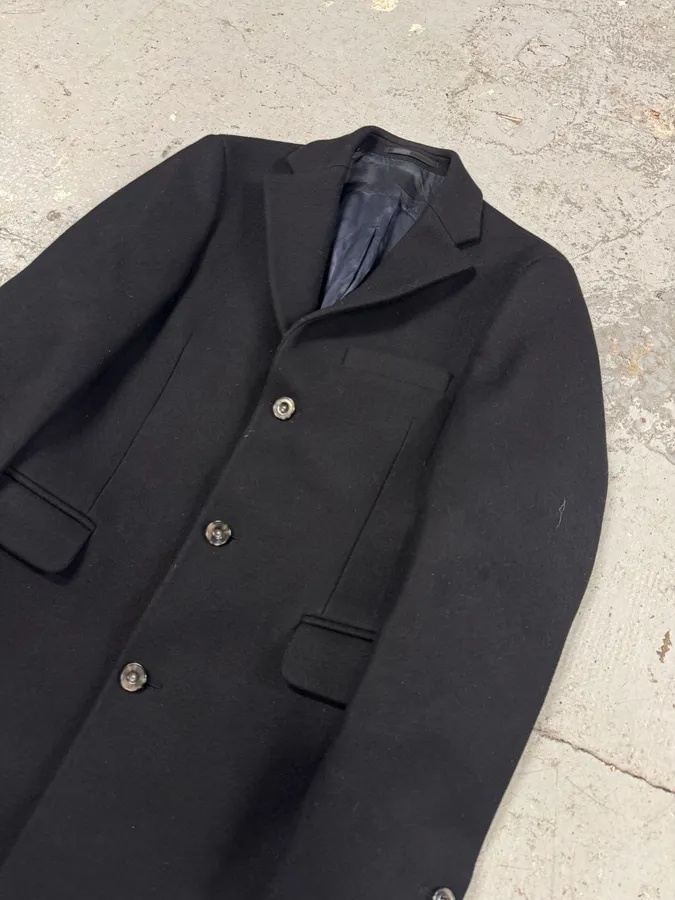 Acne Studios Black Wool Coat - Image 2