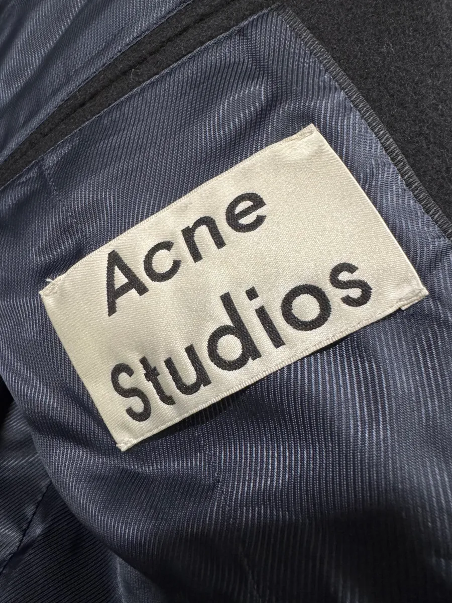 Acne Studios Black Wool Coat - Image 6