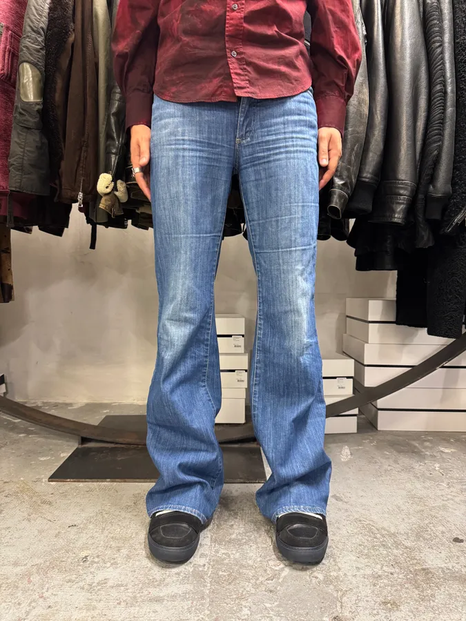 Acne Studios Blue Flared Denim Jeans