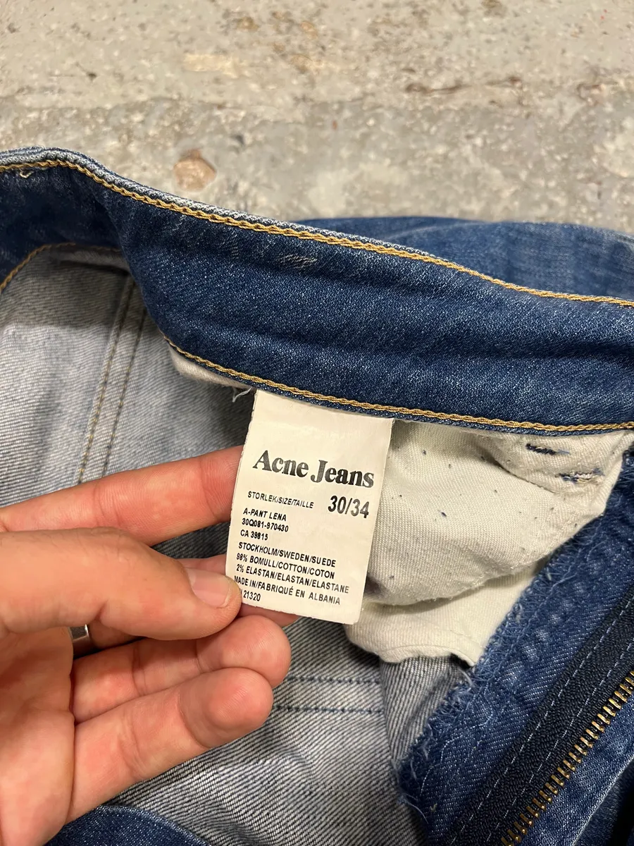 Acne Studios Blue Flared Denim Jeans - Image 11