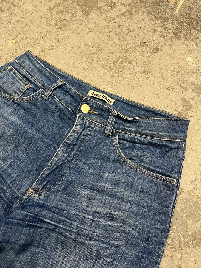 Acne Studios Blue Flared Denim Jeans - Image 6