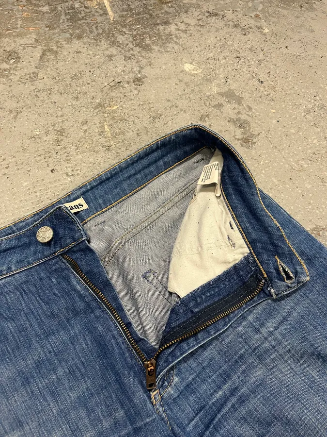 Acne Studios Blue Flared Denim Jeans - Image 9