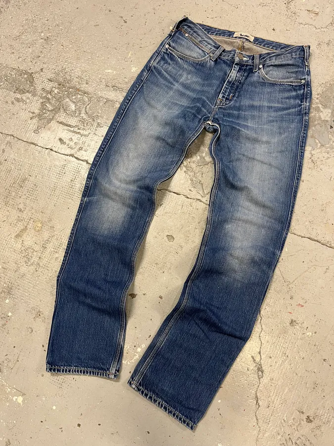 Acne Studios Faded Blue Denim Jeans - Image 6