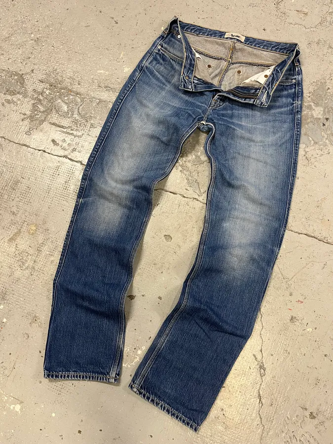 Acne Studios Faded Blue Denim Jeans - Image 7