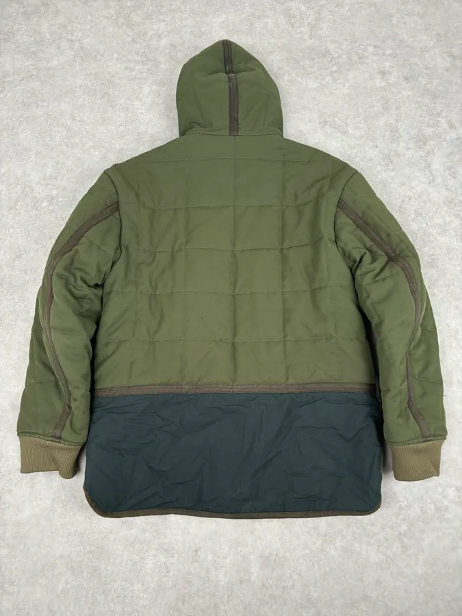 Acne Studios Green Nylon Quilted Puffer Jacket - Image 5