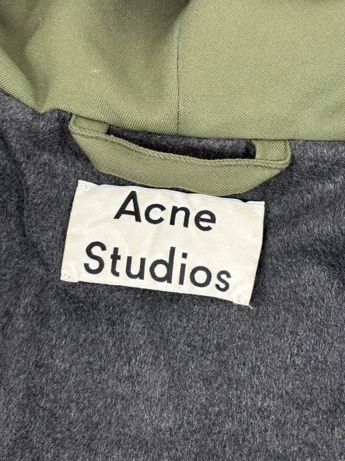 Acne Studios Green Nylon Quilted Puffer Jacket - Image 8