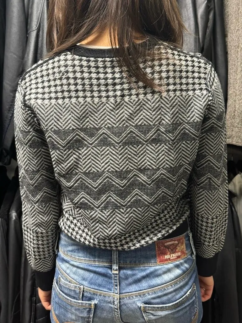 Acne Studios Light Minimalistic Patterned White Cardigan - Image 3